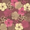 Dull color plum blossom background