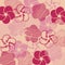 Dull color plum blossom background