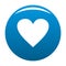 Dull heart icon blue