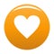 Dull heart icon orange