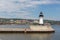 Duluth`s Aerial Lift Bridge canal Lighthouse