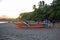 Dumaguete, the Philippines - 23 Mar 2020: local fishermen preparing for night fishing. Onshore fishing