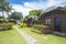 Dumaluan Beach, Panglao Island, Bohol, Philippines - Oct 2022: Quaint rustic bungalows in Dubay Beach Resort