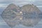 Dumbarton castle on volcanic rock overlooking the River Clyde