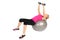 Dumbbell Chest Fly on Stability Fitness Ball Exercise