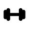 Dumbbell glyph vector icon