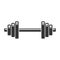 Dumbbell Icon on White Background. Vector