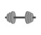 Dumbbell isolated. Fitness equipment. Sports accessory on white