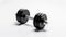 Dumbbell isolated on white background. Generative AI