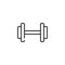 Dumbbell line icon