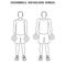 Dumbbell shoulder shrug exercise strength workout illustration outline