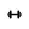Dumbbell simple icon and simple flat symbol for web site, mobile, logo, app, UI