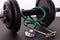Dumbbell and stethoscope. Sports and medicine