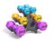 Dumbbell storage rack 3D