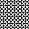 Dumbbell vector seamless pattern. Modern texture. Repeating black and white geometric elements.2