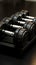 Dumbbells in varying weights, all in sleek black, perfect for versatile workouts