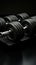 Dumbbells in varying weights, all in sleek black, perfect for versatile workouts