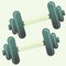 dumbbells. Vector illustration decorative design