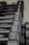 Dumbells with different weights At The Gym