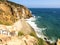 Dume Cove Malibu, Zuma Beach, emerald and blue water in a quite paradise beach surrounded by cliffs. Dume Cove, Malibu, California