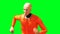 Dummy animation. Test drive. Phisical motion blur. Realistic 4k animation. Green screen