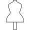Dummy, Clothing line icon. Dress, vector illustrations