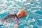 Dummy drowning training baby doll float in the pool