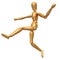 Dummy figure on dancing pose