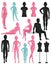 Dummy mannequin model vector illustration.