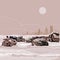 Dump wrecked cars nuclear winter postapokalipsisa