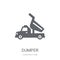Dumper icon. Trendy Dumper logo concept on white background from