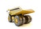 Dumper industrial truck isolated