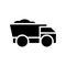 Dumper truck icon. vector in glyph style