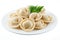 Dumplings and parsley - russian pelmeni - italian ravioli - on w