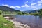 Dunajec river in Kroscienko, Poland