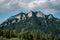 The Dunajec River in Poland. Mountains landscape