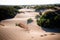 Dunas del desierto con ondasDesert dunes with waves