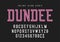 Dundee inline slab serif font, typeface, alphabet.