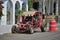 Dune buggy parked on the street in Paracas Peru