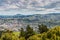 Dunedin seen from the peak of Signal Hill, New Zealand