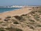 The dunes and beach of Salgado, Albufeira, Algarve - Portugal