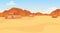 Dunes flat vector illustration