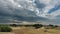 Dunes of Hatainville, cloudy sky in Normandy France