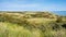 Dunes, North Sea and Waddensea coast of nature reserve Het Oerd on West Frisian island Ameland, Friesland, Netherlands