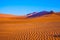 The dunes and sandy orange waves