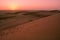 Dunes of the Wahiba Sand Desert at dawn