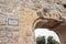 Dung gate plaque in Jerusalem
