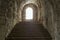 Dungeon staircase. Old fort Tarakanivsky