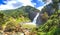 Dunhinda waterfall in Sri Lanka