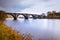 Dunkeld bridge over the river Tay in Perthshire, Scotland. Telford`s famous bridge over the mighty River Tay, Dunkeld, Perth &